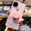 Bling Glitter Case For iPhone 11 Pro Max 11 Pro 11 XS XR X XS Max 6s 6 7 8 PlusSlim Case With Stand Holder Phone Cases Socket - Surprise store