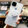Bling Glitter Case For iPhone 11 Pro Max 11 Pro 11 XS XR X XS Max 6s 6 7 8 PlusSlim Case With Stand Holder Phone Cases Socket - Surprise store