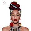 African Headtie Print Headwrap Ankara Wax Fabric 100% Pure Cotton Scarf Kente Scarves Dashiki Printing For Women Lady New Wyb56 - Surprise store