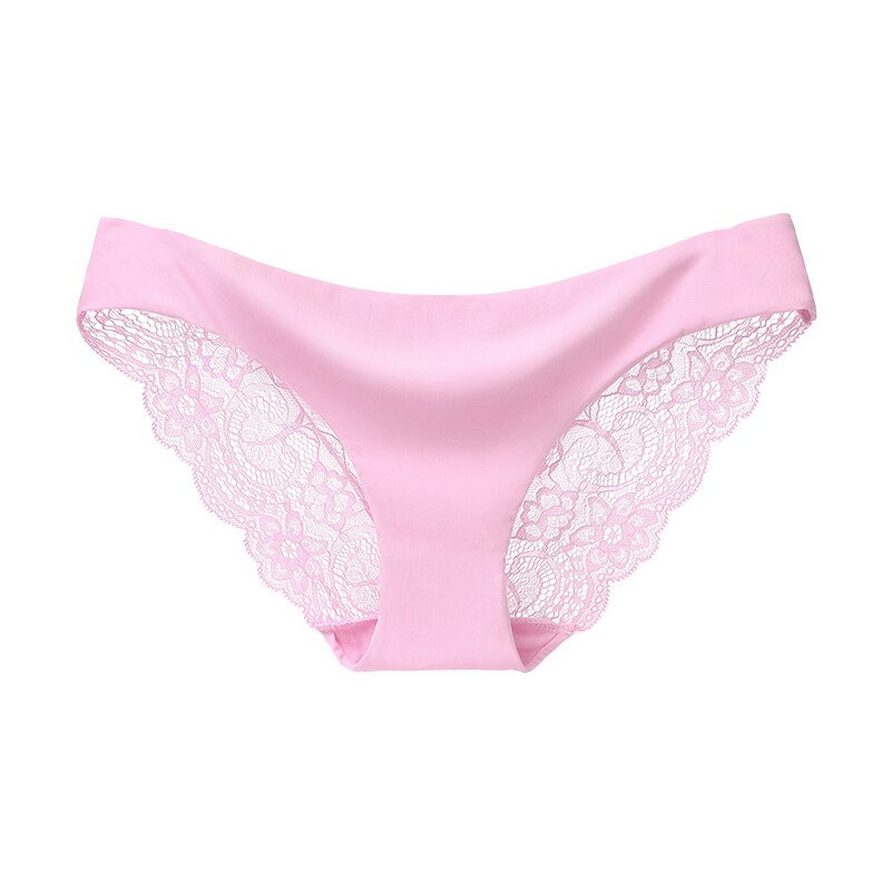 Women's Sexy Lace Panties Seamless Cotton Crotch Breathable Ladies Low-Rise Lingerie Underwear Comfortable Underpants Brief