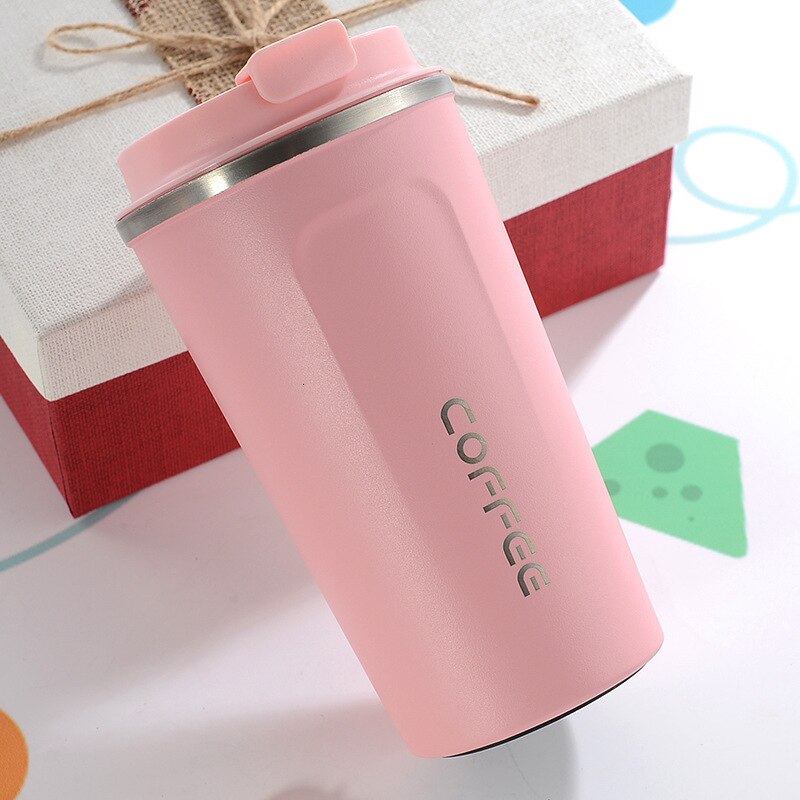 380ml/510ml Stainless Steel Coffee Thermos Mug Portable Car Vacuum Flasks Travel Thermo Cup