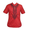Mr Hunkle Embroidery Summer t-shirt Mandarin Collar Short Sleeve Men's Top Tee Smooth Casual African Traditional Dashiki Shirt - Surprise store