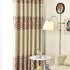 Modern Thick Blackout Curtain Drapes for Living Room Bedroom Geometric Door Window Curtains Grey & Burgundy