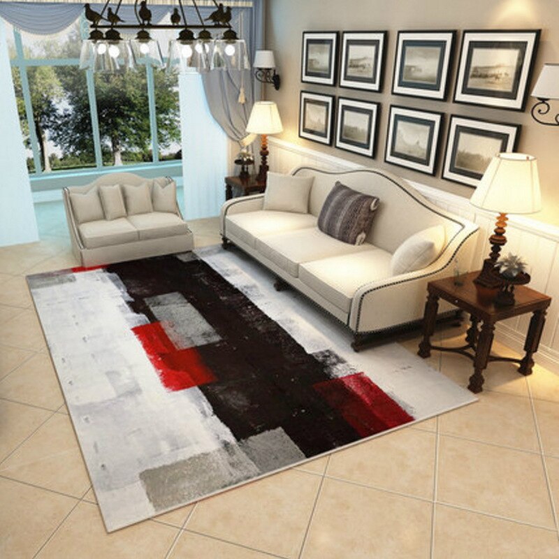 TONGDI Large Carpet Anti-skid Modern Elegant Artistic Printing Mat Soft Heavy Luxury Decor For Home Parlour LivingRoom Bedroom