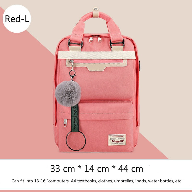 2020 New Waterproof Nylon Kids Backpack Girls For Middle School Students Travel Shoulder Backpacks Children Schoolbags Women Bag