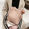 HISUELY Hot Sale New Women PU Leather Handbags Fashion Designer Black Bucket Vintage Shoulder Bags Messenger Bag High Quality