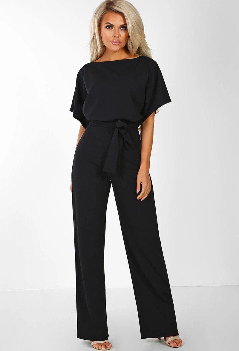 Dropship Jumpsuit Rompers Womens Overalls Women Jumpsuits 2019 Streetwear Plus Size Romper Spring Summer Lace-up Short Sleeve - Surprise store