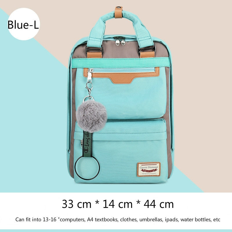 2020 New Waterproof Nylon Kids Backpack Girls For Middle School Students Travel Shoulder Backpacks Children Schoolbags Women Bag
