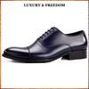 Luxury Brand Man Cap Top Formal Dress Shoes Genuine Leather Designer Party Oxfords Men's Bridal Wedding Flats For Male MG66