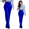 Hot Women Casual Harem Long Pants High Waist Elastic High Waist Cropped Length Ol Trousers Solid Black White Wine Red - Surprise store