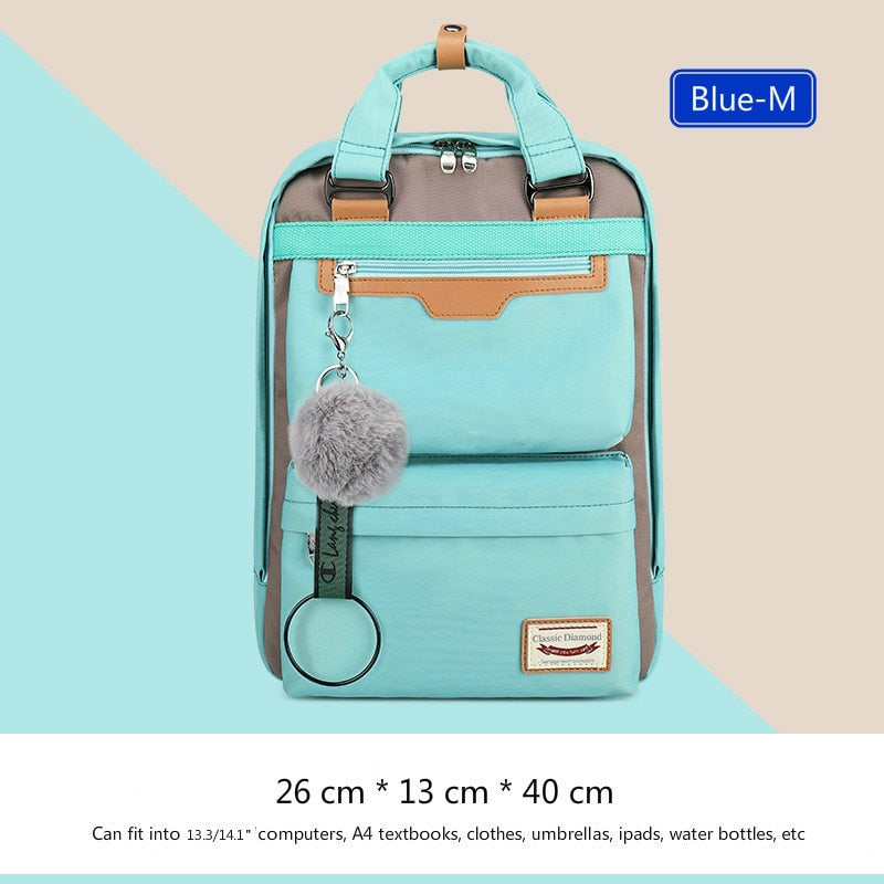 2020 New Waterproof Nylon Kids Backpack Girls For Middle School Students Travel Shoulder Backpacks Children Schoolbags Women Bag