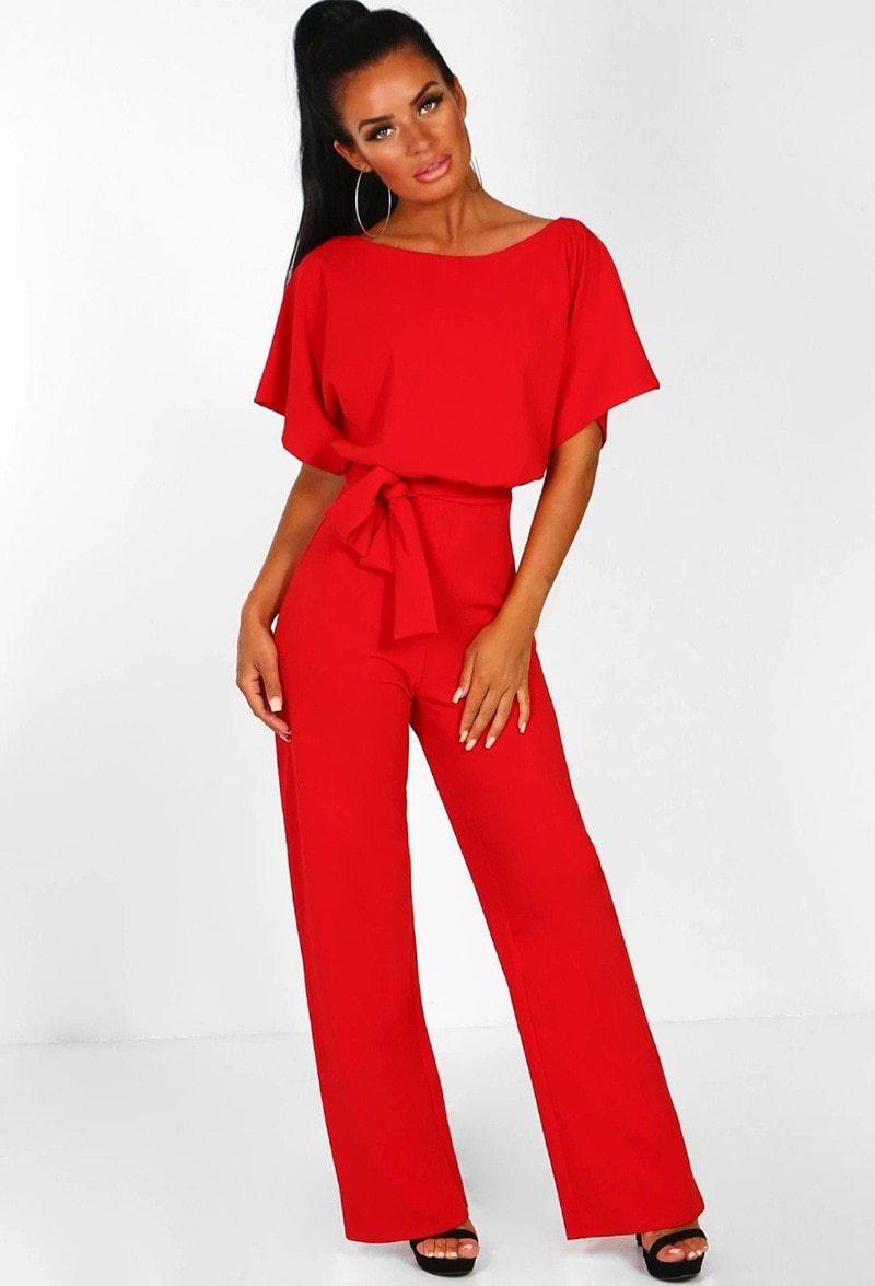 Dropship Jumpsuit Rompers Womens Overalls Women Jumpsuits 2019 Streetwear Plus Size Romper Spring Summer Lace-up Short Sleeve - Surprise store