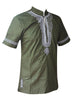 Dashikiage African Man Casual Top Kwanzaa Embroidery Dashiki Summer Men's t-shirt - Surprise store
