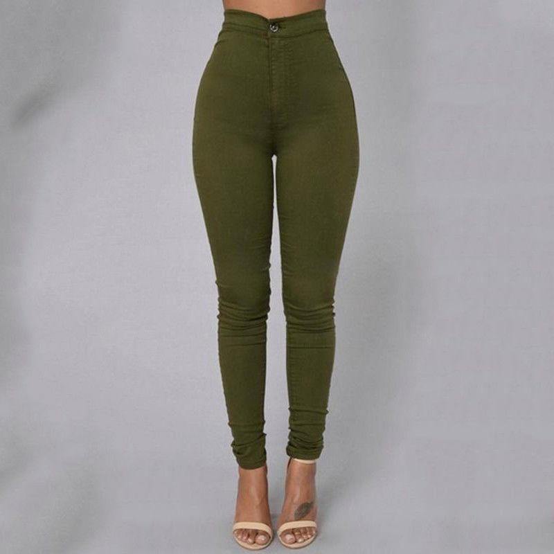 2019 Slim Professional Trousers Women Western-style Trousers White Black Pants High Waist Plus Size Formal Female Pencil Pants - Surprise store
