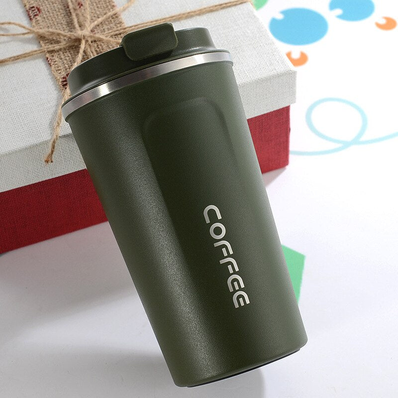380ml/510ml Stainless Steel Coffee Thermos Mug Portable Car Vacuum Flasks Travel Thermo Cup