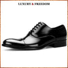 Luxury Brand Man Cap Top Formal Dress Shoes Genuine Leather Designer Party Oxfords Men's Bridal Wedding Flats For Male MG66