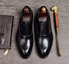 QYFCIOUFU Mens Formal Shoes Genuine Leather Oxford Shoes For Men Italian 2019 Dress Shoes Wedding Shoes Laces Leather Brogues