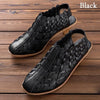 Women Sandals Fashion Cross-Knit Short Sandals Wedge Breathable Women Shoes Summer Casual PU Platform Shoes Gladiator Sandals