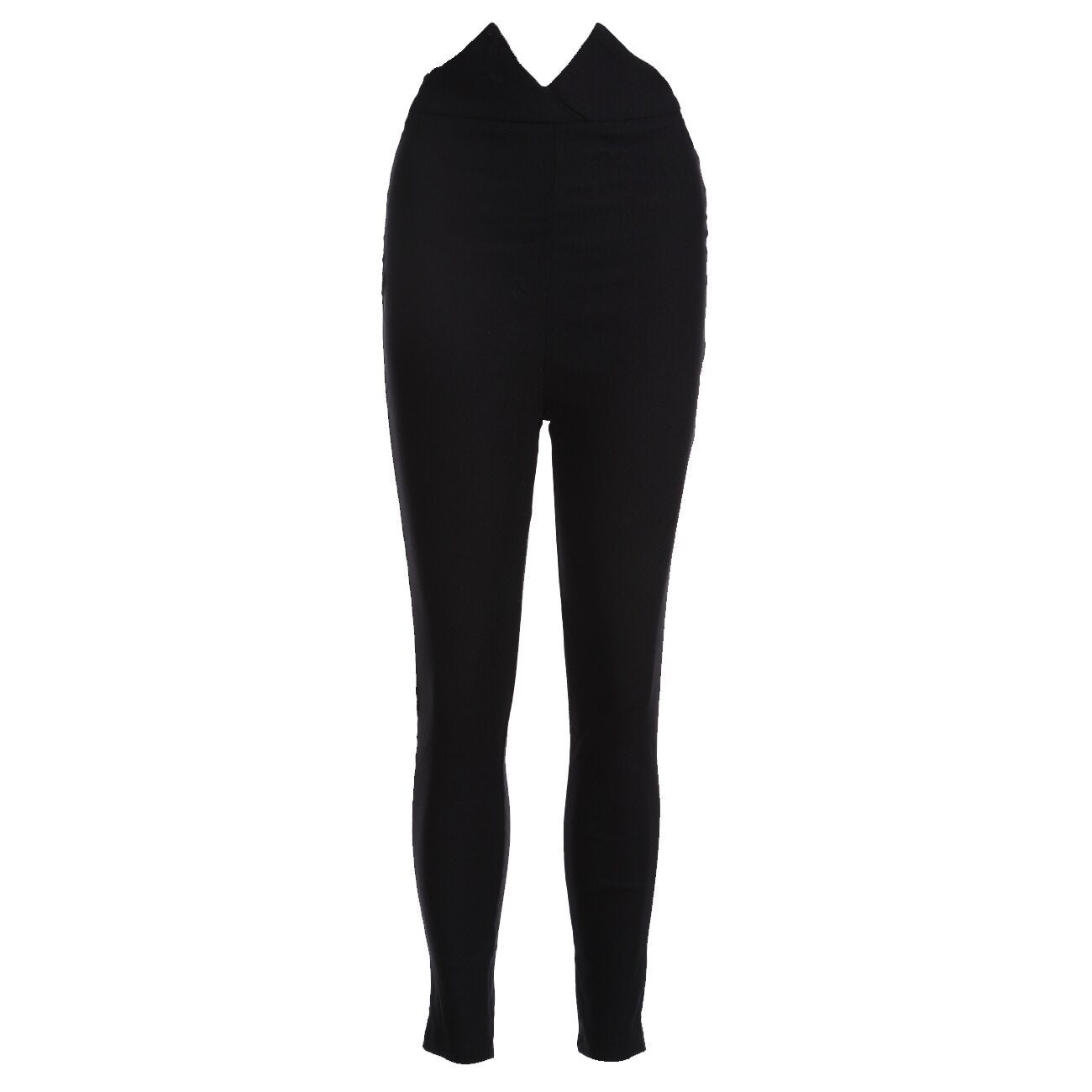 Hirigin Women Casual High Waist Waist Bow Tie Long Slim Skinny Stretch Solid Pants Sashes Pencil Trousers