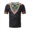 New Arrived Folk-custom T-shirts Men Summer Casual African Print V Neck Pullover Short Sleeve T-shirt Top Blouse camiseta #C - Surprise store
