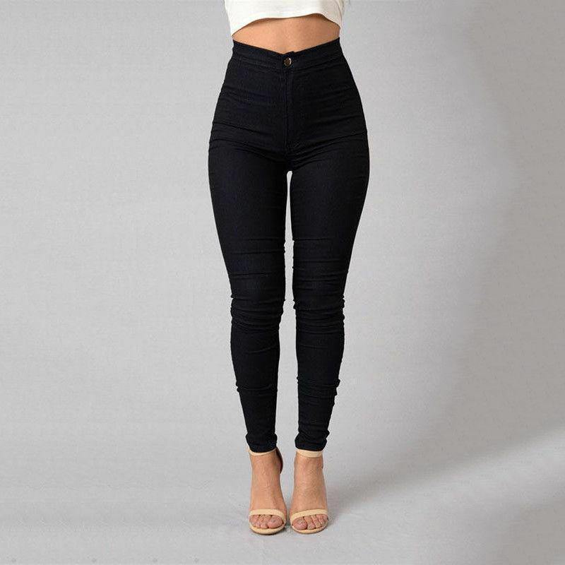 2019 Slim Professional Trousers Women Western-style Trousers White Black Pants High Waist Plus Size Formal Female Pencil Pants - Surprise store