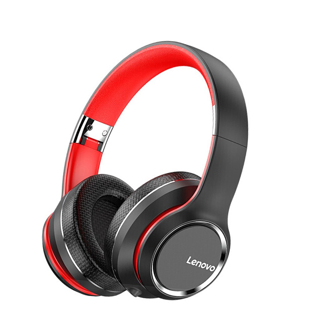 Lenovo Headphone Wireless Bluetooth 5.0 Headset Intelligent Noise Reduction  Bass with Mic