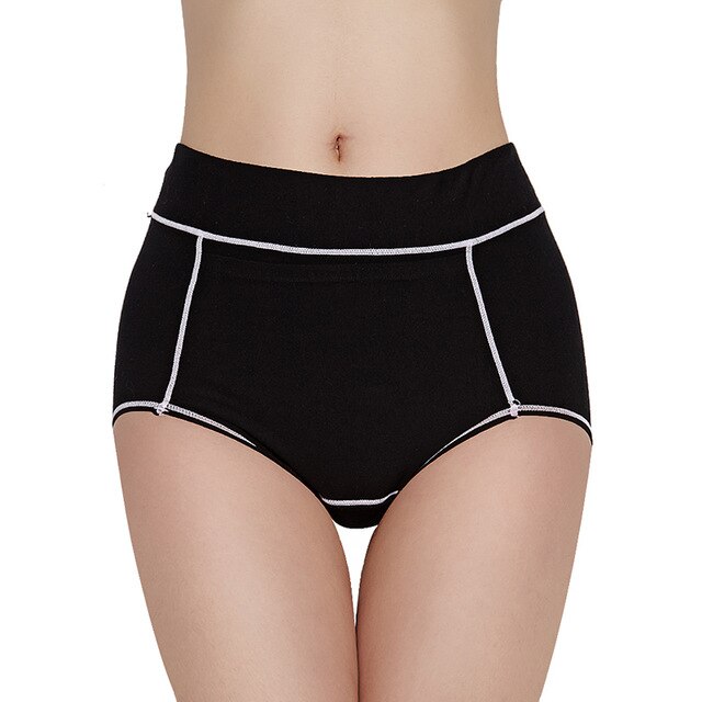 Women's Menstrual Leak-Proof Breathable Physiological Panties High Waist Cotton Briefs with Pocket Underwear Women DULASI Panty