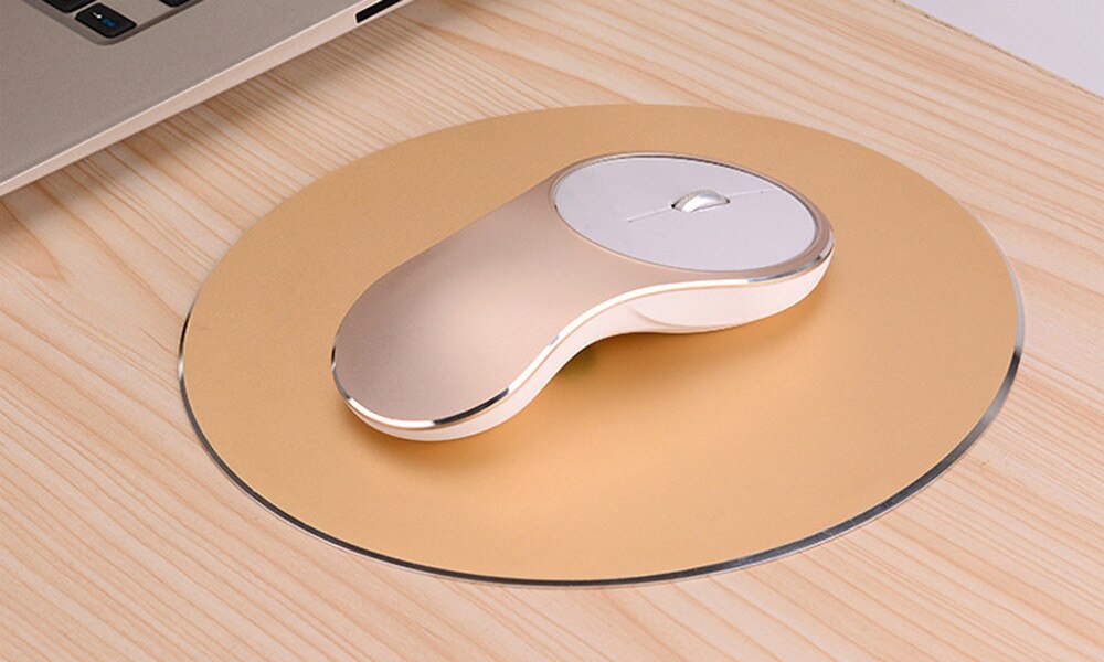 Rechargeable Mouse 1600DPI 2.4G Wireless Mice Aluminum Alloy Ergonomic