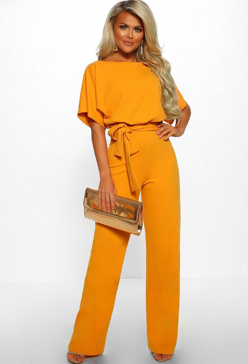 Dropship Jumpsuit Rompers Womens Overalls Women Jumpsuits 2019 Streetwear Plus Size Romper Spring Summer Lace-up Short Sleeve - Surprise store