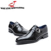 New fashion European Leather Men Brown Monk Strap Formal Shoes Office Business Wedding Suit men Dress Loafers TA-06