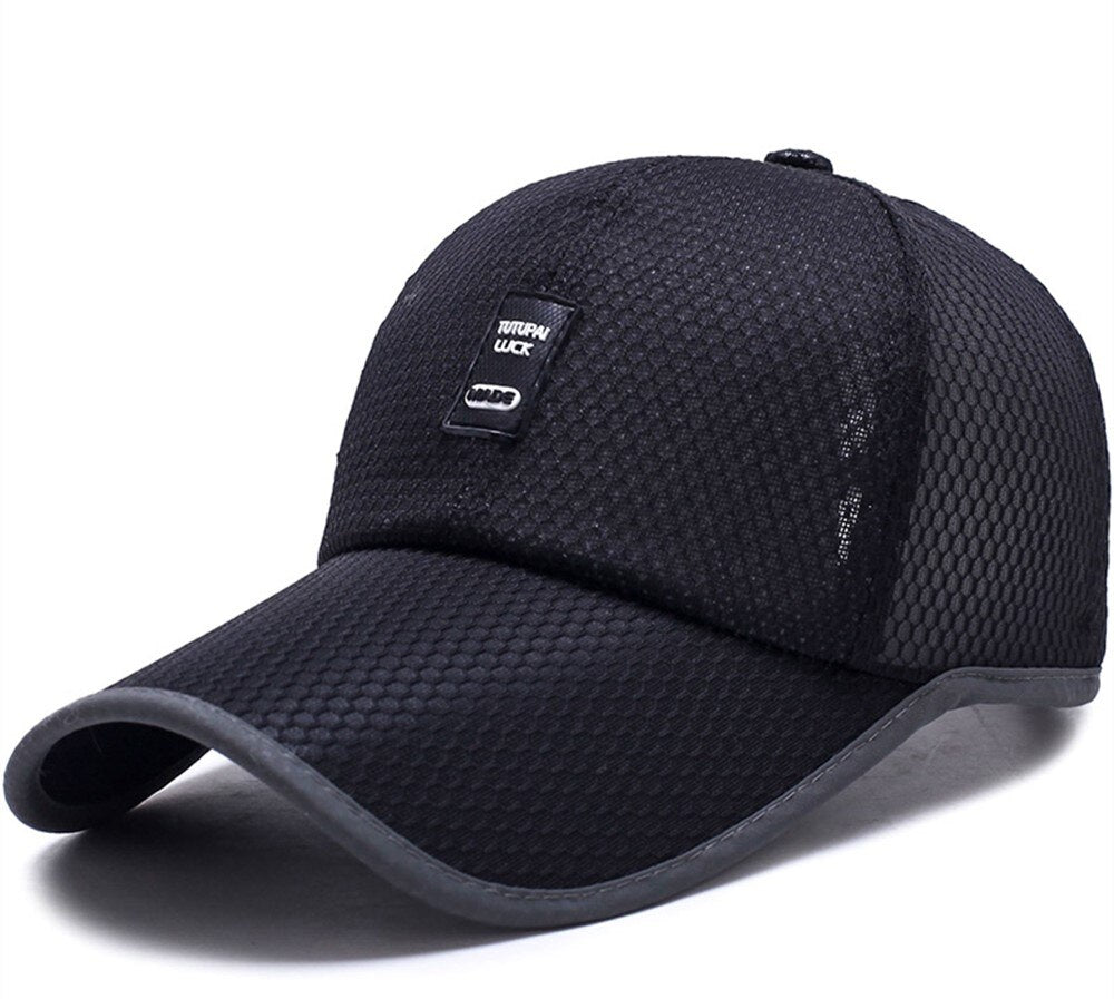 Limited Time Special full mesh cap Summer Breathable Mesh Baseball Cap Quick Drying Hats For Men Blue gray