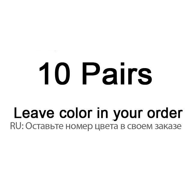 10 Pairs/Lot Men Bamboo Fiber Socks Men Compression Harajuku Long Socks Business Casual Mens - Surprise store