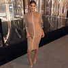 2019spring new black white High street dresses women's Elegant bodycon midi dresses mujer offic ladies fashion casual Slim dress - Surprise store