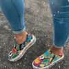 MCCKLE Woman Flat Slip On Casual Shoes Women Autumn Sneakers Platform Ladies Fashion Snake Female Comfortable Plus Size Footwear