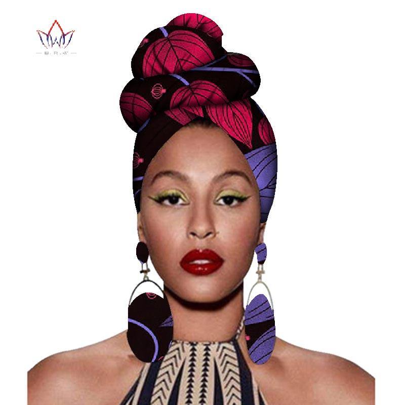 African Headtie Print Headwrap Ankara Wax Fabric 100% Pure Cotton Scarf Kente Scarves Dashiki Printing For Women Lady New Wyb56 - Surprise store
