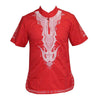 Mr Hunkle Embroidery Summer t-shirt Mandarin Collar Short Sleeve Men's Top Tee Smooth Casual African Traditional Dashiki Shirt - Surprise store