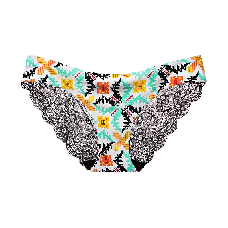 Women's Sexy Lace Panties Seamless Cotton Crotch Breathable Ladies Low-Rise Lingerie Underwear Comfortable Underpants Brief
