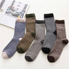 Winter new men's Harajuku retro thick warm high quality wool socks Fashion cotton thick line casual socks 5 pairs