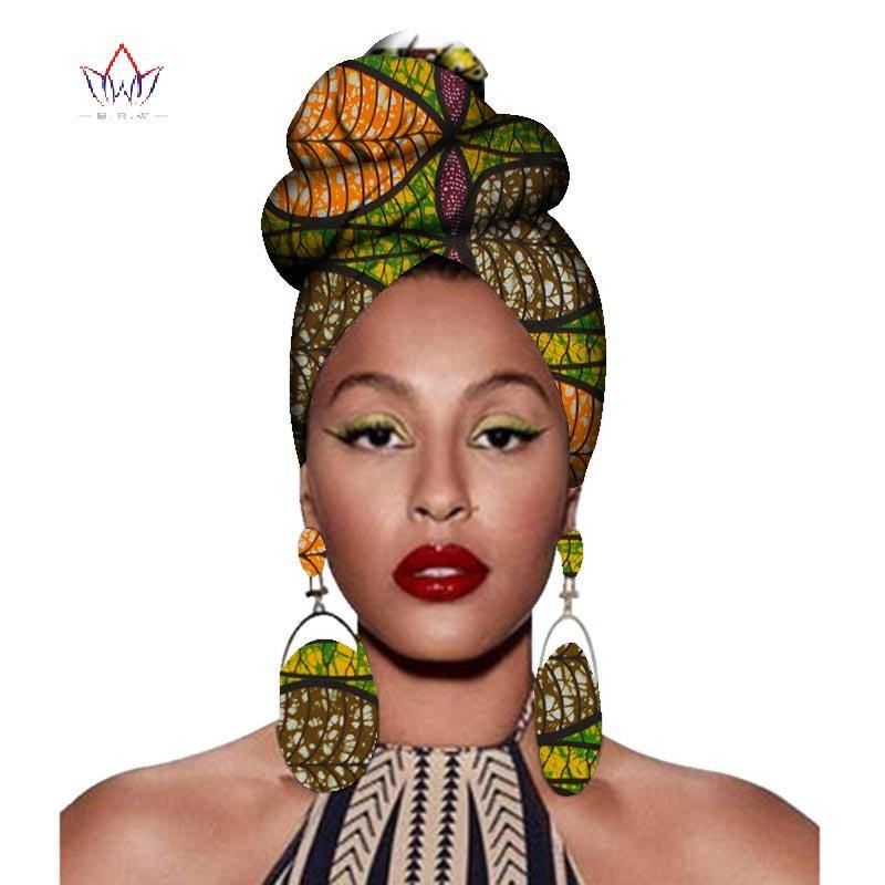 African Headtie Print Headwrap Ankara Wax Fabric 100% Pure Cotton Scarf Kente Scarves Dashiki Printing For Women Lady New Wyb56 - Surprise store