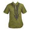Mr Hunkle Embroidery Summer t-shirt Mandarin Collar Short Sleeve Men's Top Tee Smooth Casual African Traditional Dashiki Shirt - Surprise store