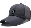Limited Time Special full mesh cap Summer Breathable Mesh Baseball Cap Quick Drying Hats For Men Blue gray