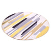 EHOMEBUY Modern Carpet Yellow Grey Striped Round Carpet Anti Slip Mats Living Room Geometric Rug Floor Protection Home Decor - Surprise store