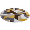 EHOMEBUY 2018 New Carpet Yellow Brown Geometric Anti Slip Rugs Round Carpet Floor Decoration Living Room Foot Pads Carpet Mat - Surprise store