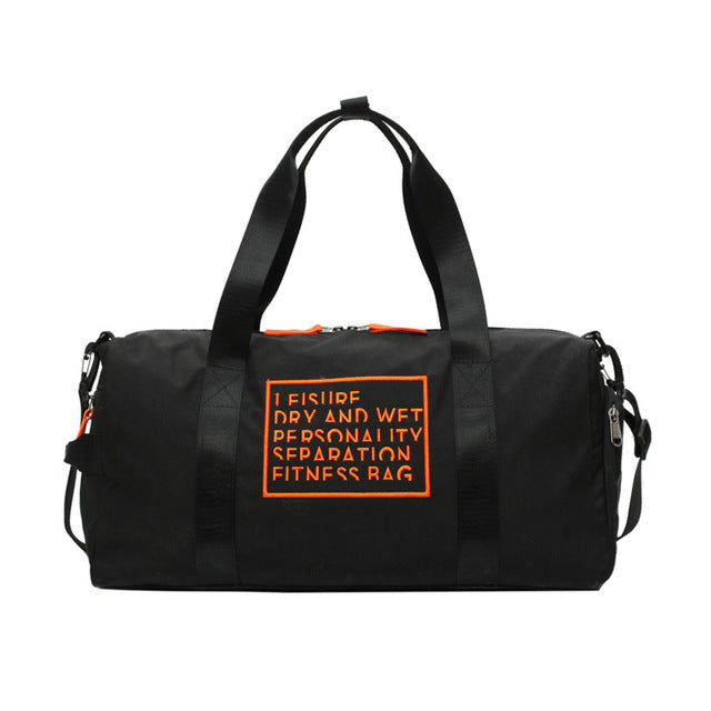 Outdoor Waterproof Nylon Sports Gym Bags Men Women Training Fitness Travel Handbag