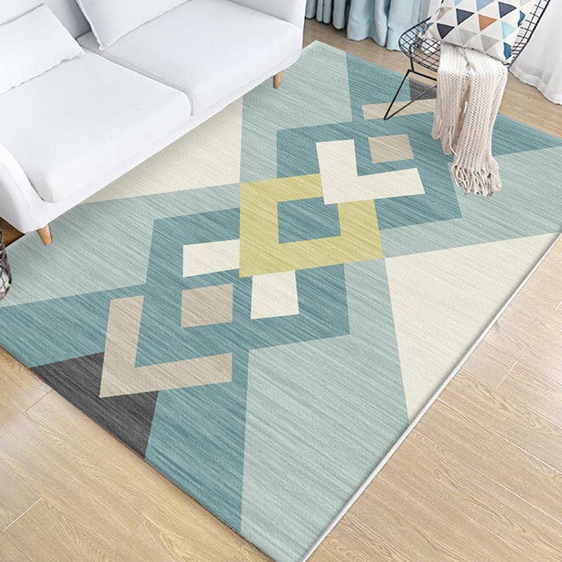Nordic Simple Carpet Living Room Sofa Coffee Table Bedside Bed Mat Floor Bedroom Slip Washable Factory Wholesale Square Rug - Surprise store