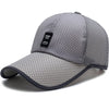 Limited Time Special full mesh cap Summer Breathable Mesh Baseball Cap Quick Drying Hats For Men Blue gray