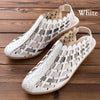 Women Sandals Fashion Cross-Knit Short Sandals Wedge Breathable Women Shoes Summer Casual PU Platform Shoes Gladiator Sandals