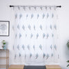 TONGDI White Tulle Embroidery Curtain Elegant Leaves Floral Tree Transparent Decoration For Kitchen Parlour Living Room Bedroom