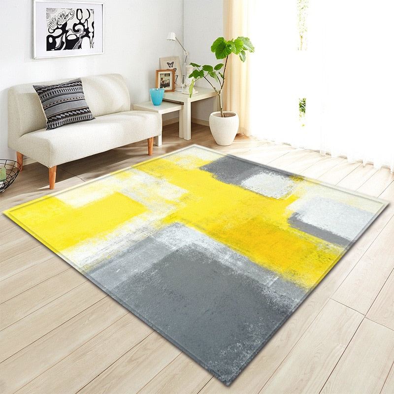 TONGDI BOHO Carpet Anti-skid Modern Elegant Artistic Printing Mat Soft Rug Luxury Decor For Home Parlour LivingRoom Bedroom