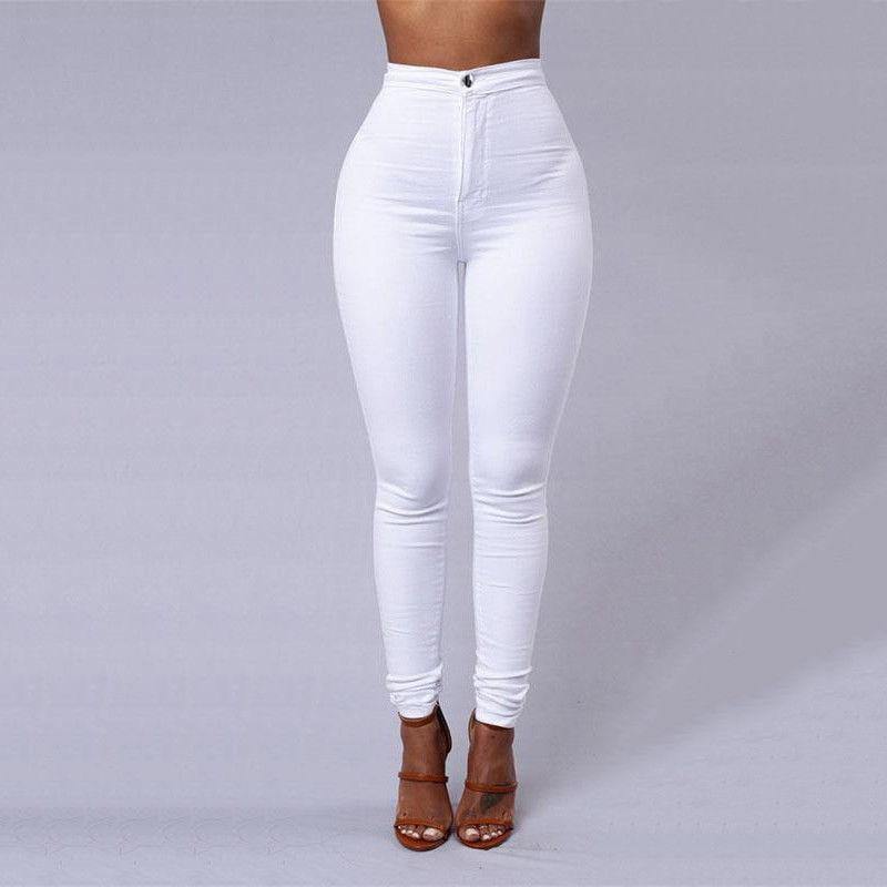 2019 Slim Professional Trousers Women Western-style Trousers White Black Pants High Waist Plus Size Formal Female Pencil Pants - Surprise store